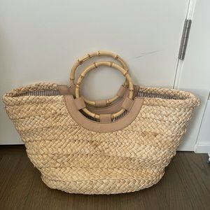 Anthropologie Alexa Ring Handle Tote
